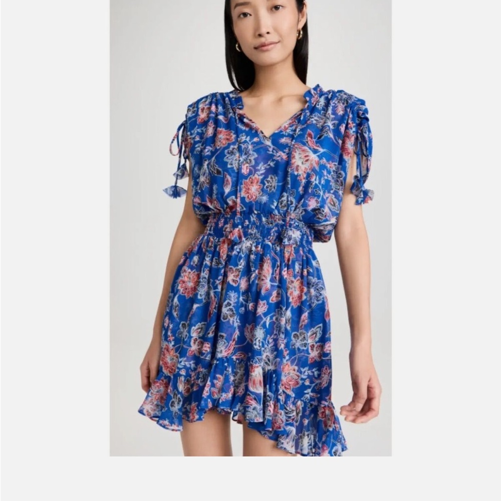 MISA Los Angeles Dominique Dress in Blue Floral XS